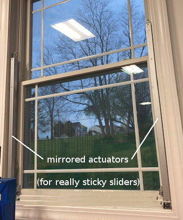 sticky or stuck windows vertical slider